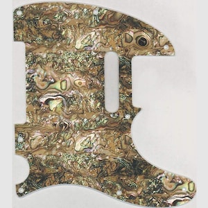 Custom Graphical Pickguard to fit Fender Tele Telecaster Shell - Mexican Green Heart