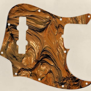Custom Graphical Pickguard to fit Fender J Bass Jazz Bass Abstract 12