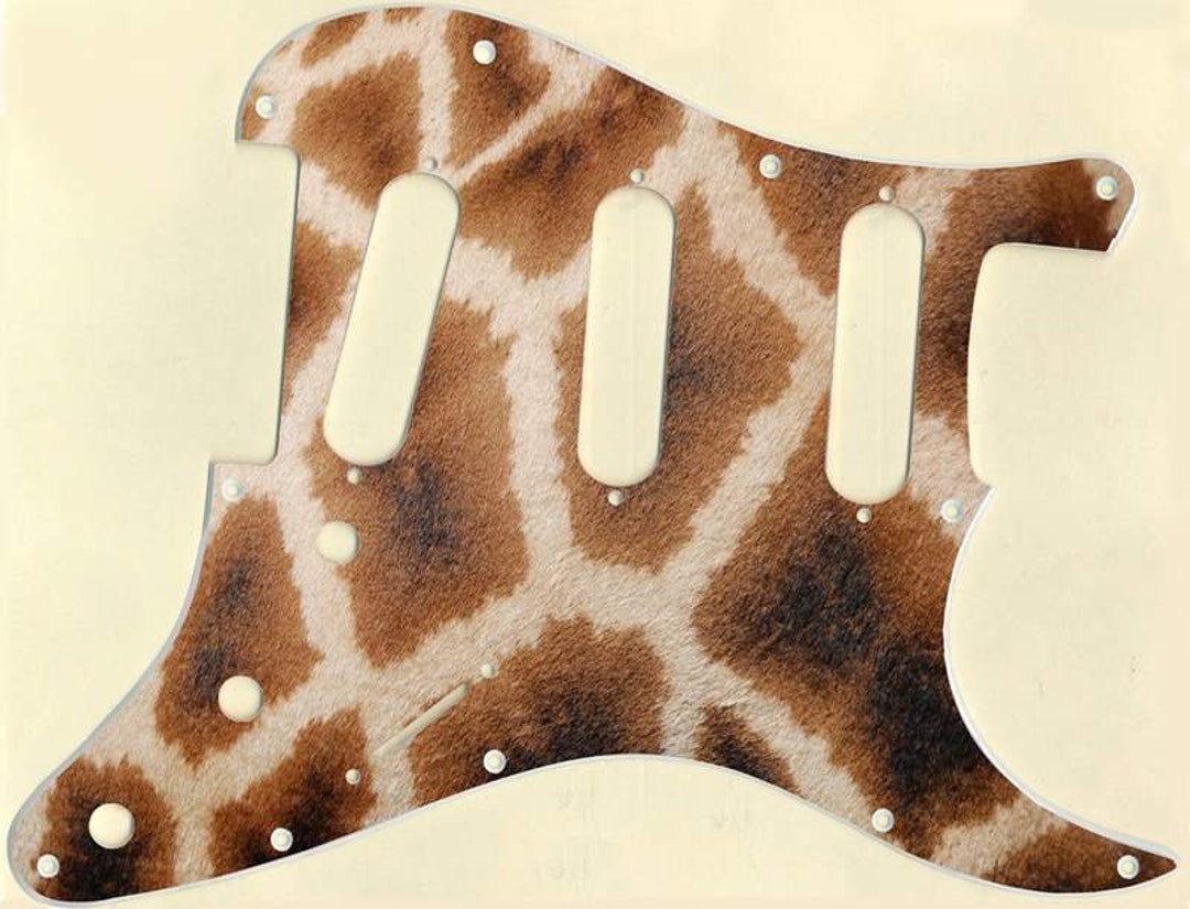 Custom Graphical Pickguard to Fit Fender Strat Stratocaster Giraffe ...