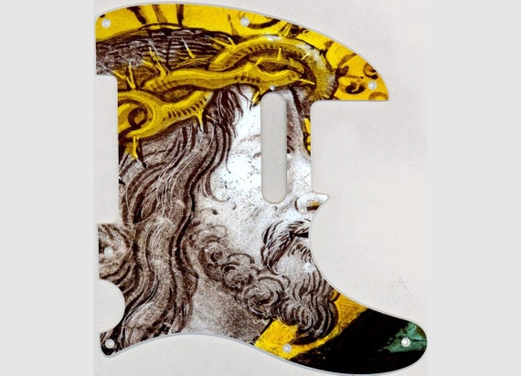 Jesus 　 Fender USA Telecaster Custom Custom Graphical Pickguard to Fit Fender Tele Telecaster Jesus 2