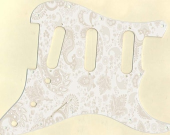 Pickguard gráfico personalizado para adaptarse a Fender Strat Stratocaster Paisley AW