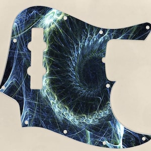 Custom Graphical Pickguard to fit Fender J Bass Jazz Bass Abstract 7