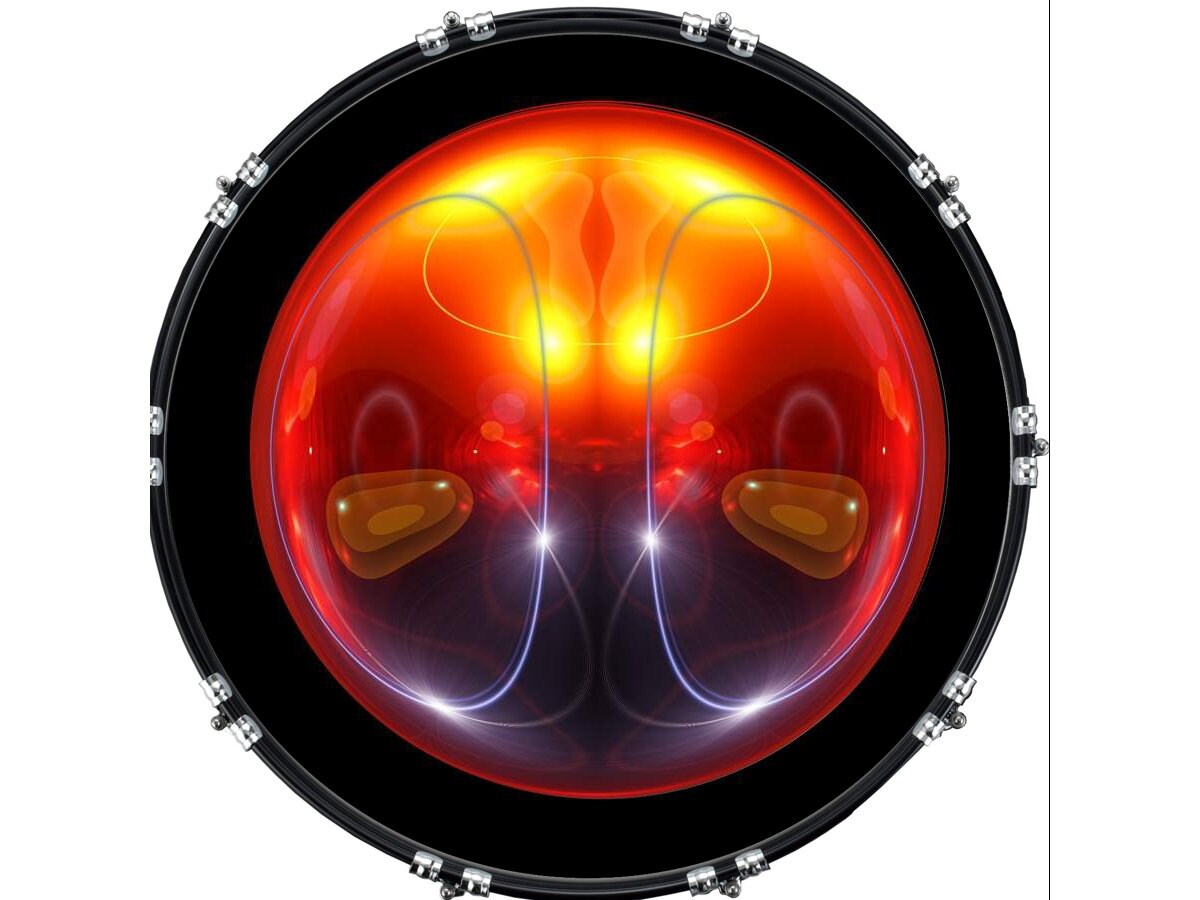 Custom Aquarian Bass Kick Drum Head Front Drumskin Light Bulb Etsy