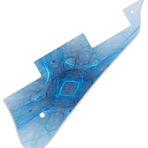 Custom Graphical Pickguard to fit Gibson or Epiphone Les Paul *Blue Webbing