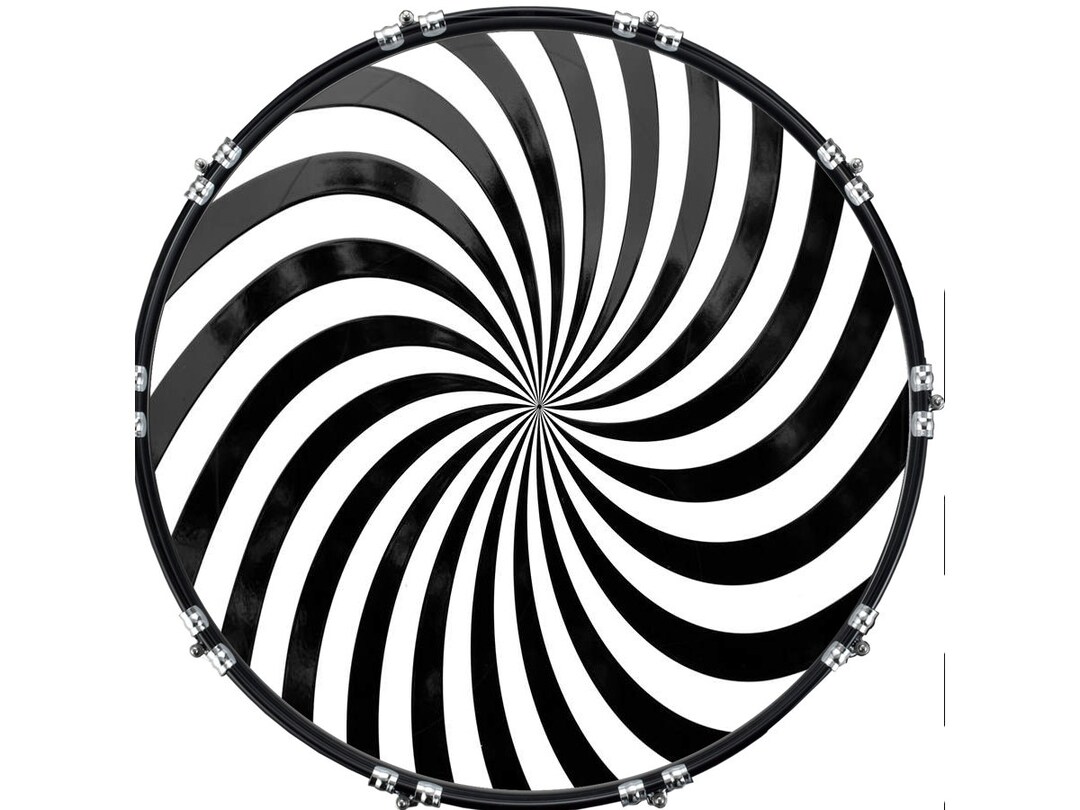 Custom Aquarian Bass Kick Drum Head Front Drumskin Spiral 19 Etsy