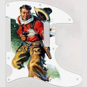 Custom Graphical Pickguard to fit Fender Tele Telecaster Blaze of Glory