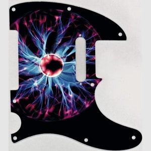Custom Graphical Pickguard to fit Fender Tele Telecaster Plasma Ball