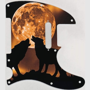 Pickguard gráfico personalizado para caber no Fender Tele Telecaster Mojo Moon
