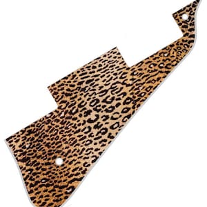 Custom Graphical Pickguard to fit Gibson or Epiphone Les Paul *Leopard Print 2