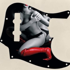 Custom Graphical Pickguard to fit Fender J Bass Jazz Bass Graphic2