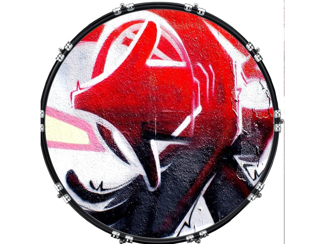 Custom Aquarian Bass Kick Drum Head Front Drumskin Abstract 45 Etsy