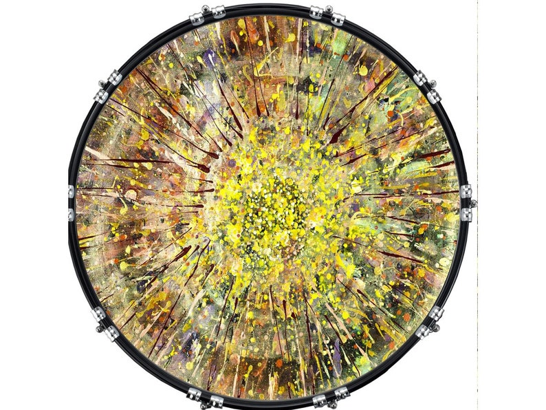 Custom Aquarian Bass Kick Drum Head Front Drumskin Paint Etsy