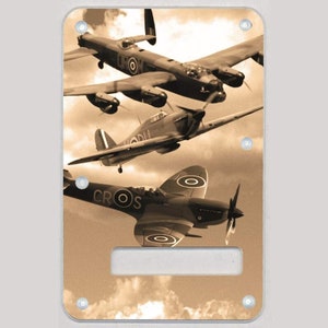 Custom Graphical Tremolo Cover Back Plate to fit Fender Strat Stratocaster Battle Of Britain