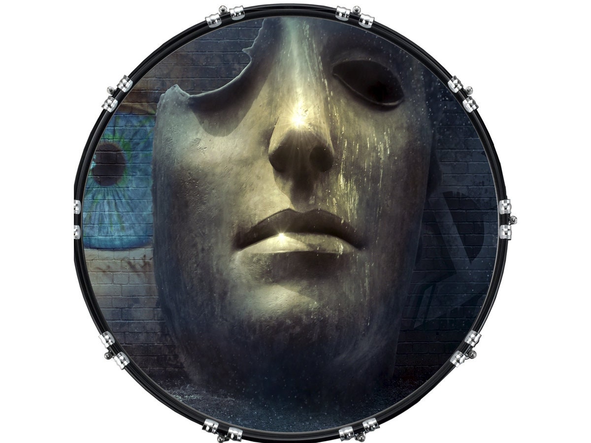 Custom Aquarian Bass Kick Drum Head Front Drumskin Fantasy Etsy