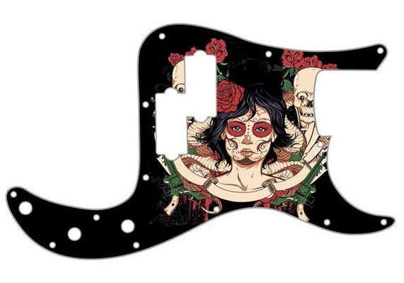 P Bass Grafischer Präzisionsschlagbrett Maßgeschneiderter Fender 13 Loch Gitarre Gebunden 222015142776