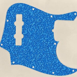Custom Graphical Pickguard to fit Fender J Bass Jazz Bass Valleys Blue
