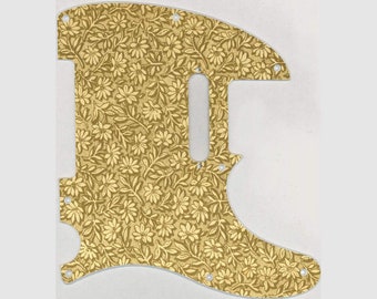 Protector de selección gráfico personalizado para adaptarse a Fender Telecaster Parchment Flower Pattern
