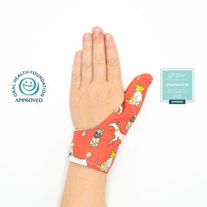 Thumbsie® Thumb-handschoen | Stop met duimzuigen | Duimzuigen | Duimbeschermer | Bekroond | Goedgekeurd door tandarts | Diverse stoffen | Vijf maten