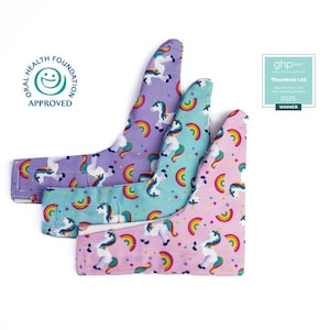 3 Unicorn thumb sucking gloves to help your child stop thumb sucking | Thumb Sucking | Thumb Gloves | Five Sizes | Thumb Guards