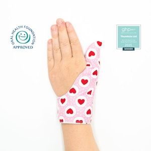Thumb Sucking Guard to help child stop Thumb Sucking | Thumb Sucking Glove | Award-Winning | Dentist approved | Various Fabrics | Five Sizes