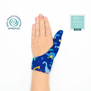 Thumbsie® Thumb Guard | Stop Thumb Sucking | Thumb Sucking | Thumb Glove | Award-Winning | Dentist approved | Various Fabrics | Five Sizes
