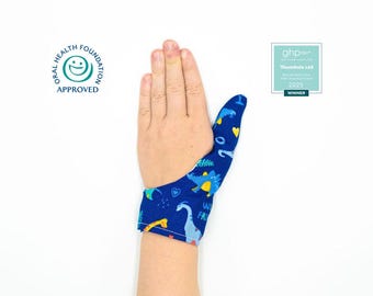 Thumbsie® Thumb Guard | Stop Thumb Sucking | Thumb Sucking | Thumb Glove | Award-Winning | Dentist approved | Various Fabrics | Five Sizes