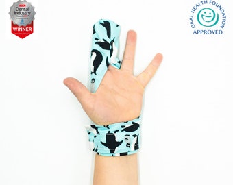 Thumbsie® Finger Guard | Finger Glove | Stop Finger Sucking | Finger Sucking | Various Fabrics | Five Sizes