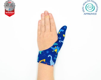 Thumbsie® Protector para el pulgar / Detener la succión del dedo / Chupar el dedo / Guante para el pulgar / Varios tejidos / Cinco tamaños