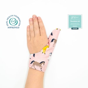 Thumb Sucking Glove to help kids Stop Thumb Sucking | Thumb Sucking Guard | Award-Winning | Dentist approved | Various Fabrics | Five Sizes