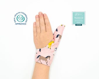 Thumb Sucking Glove to help kids Stop Thumb Sucking | Thumb Sucking Guard | Award-Winning | Dentist approved | Various Fabrics | Five Sizes