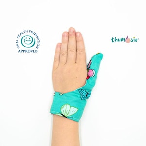 Fabric Thumb Guard  to Stop Thumb Sucking | Thumb Sucking | Thumb Glove | Award-Winning | Dentist approved | Various Fabrics | Five Sizes