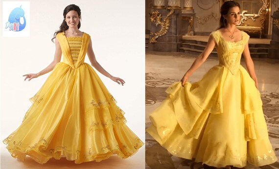 live action belle dress