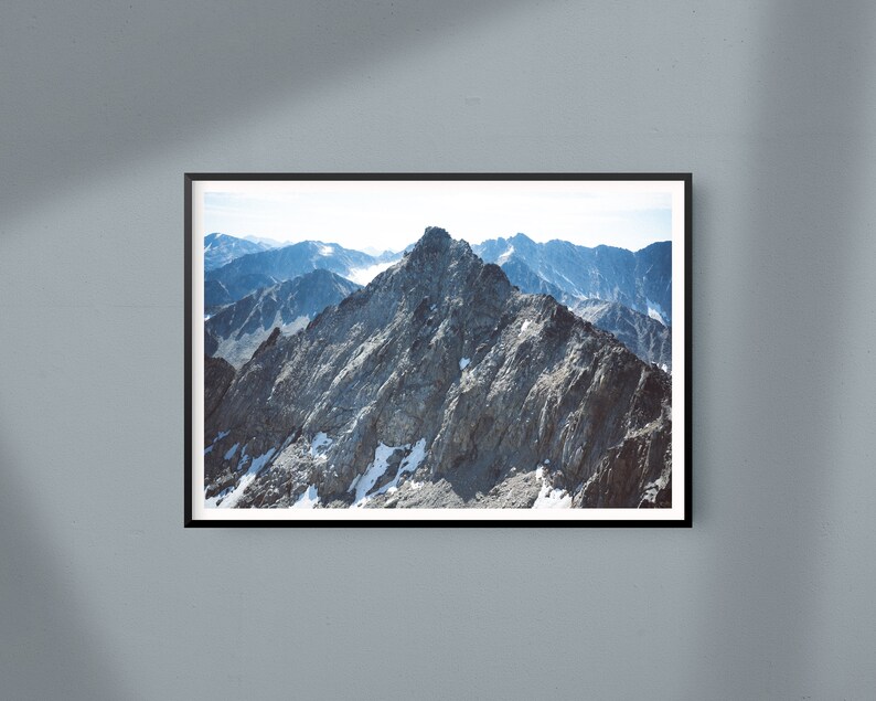 Mountain Home Decor, Alpine Landscape, Mountain Range Print, Can Mountain Home Decor, Alpine Landscape, Mountain Range Print, Can
