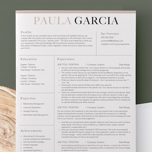 Resume Template Word, Executive Resume, Manager Resume, Marketing Resume, Unique Resume, Custom Resume