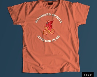 T-shirt de diable de cyclisme, tee-shirt de vélo, chemise de motard, chemise de vélo de montagne, cadeau de cyclisme, chemise d'aventure, cadeau pour lui, chemise de remise en forme, chemise de sport