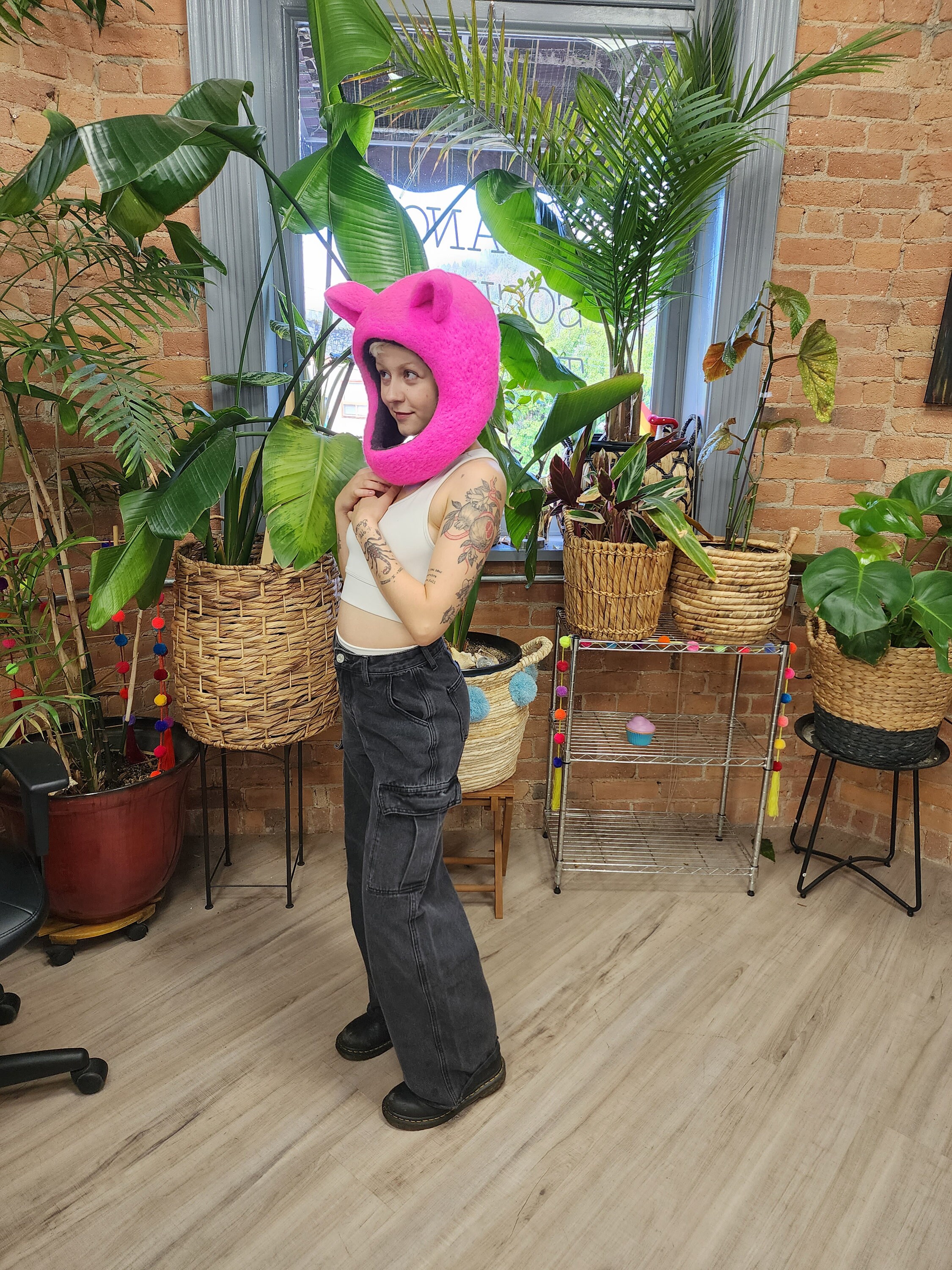 Pink Kitty Moto Rave Helmet - Etsy