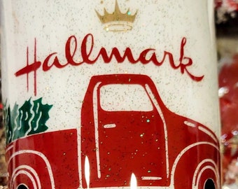 Hallmark Christmas Movie Watching Tumbler 20 oz. Insulated Tumbler Double Wall With Lid