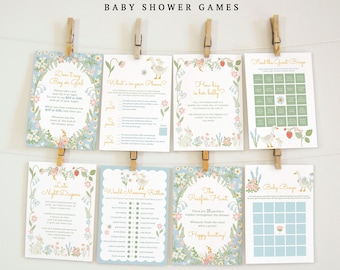 Silly Goose Baby Shower Games Bundle, Mother Goose Baby Shower Games, Editable Goose Baby Shower Games, Printable Baby Shower Games