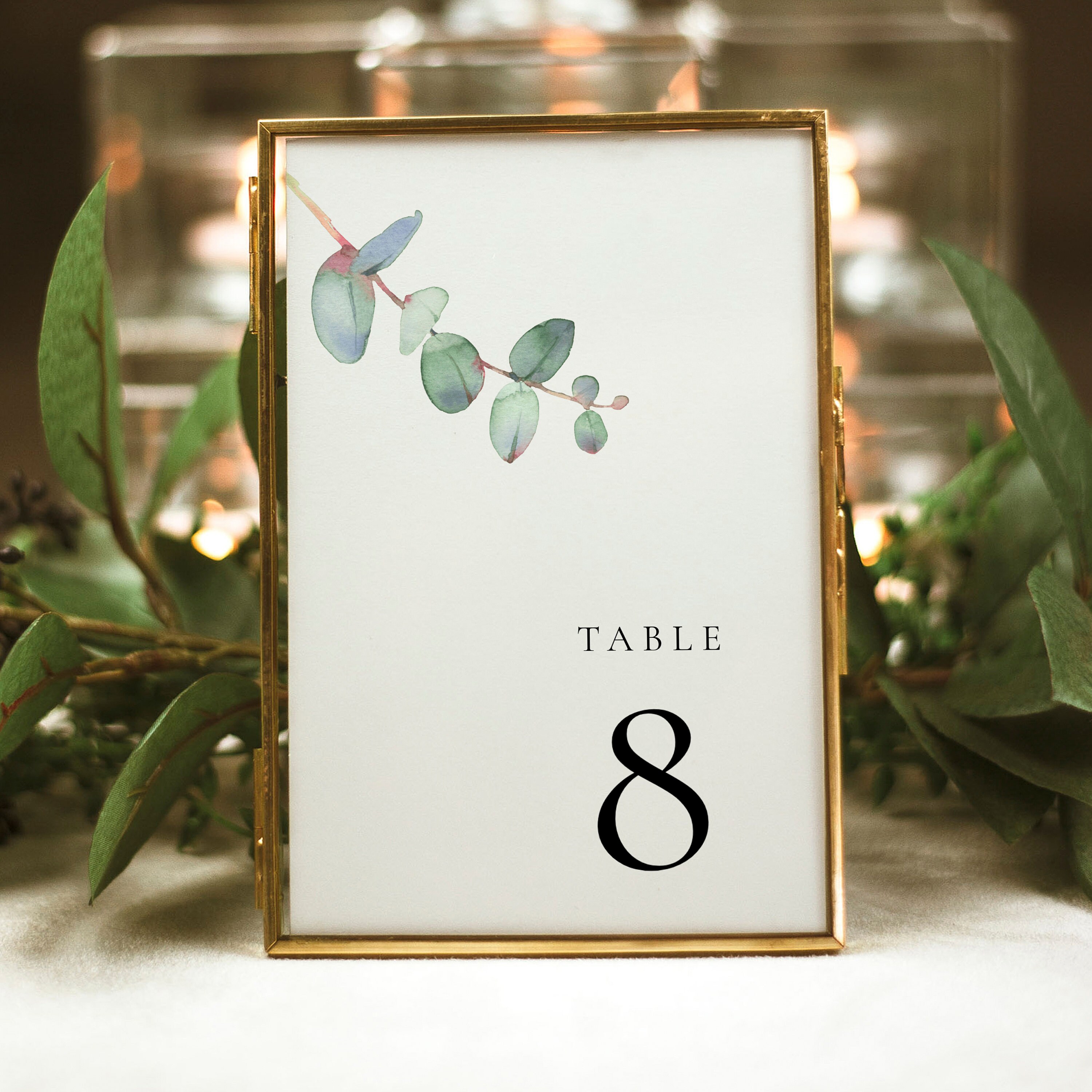 Eucalyptus Wedding Table Sign Template Minimalist Greenery Etsy Eucalyptus Wedding Table Sign Template Minimalist Greenery Etsy