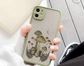 Mushrooms bumper frame phone case iPhone 14 Pro Max iPhone 13 Pro 12 mini 11 iPhone XS XR X 8 7 Samsung S23 Ultra S22 Plus S21 S20 sl205f