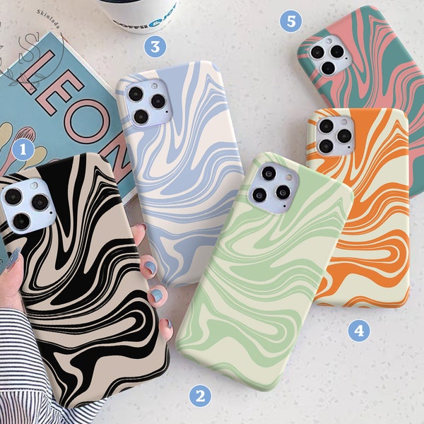 Wavy abstract phone case Google Pixel 7 Pro Google Pixel 6A Google Pixel 5A 5G Google Pixel 4 3 2 Oneplus 10 pro OnePlus 9 Oneplus 8t sl153