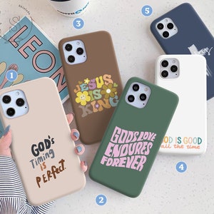 Christian quote case IPhone 14 13 Pro Max IPhone 12 11 Pro IPhone SE 2022 2020 IPhone 13 mini IPhone XR XS X IPhone 8 7 plus IPhone 6 sl256