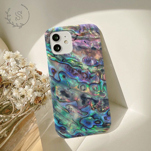 Abalone blue phone case for Samsung s23 s22 ultra 5G s21 plus s20 FE Samsung Note 20 10 9 8 Samsung A12 A52 A11 A90 Samsung m52 5G m04 sl346