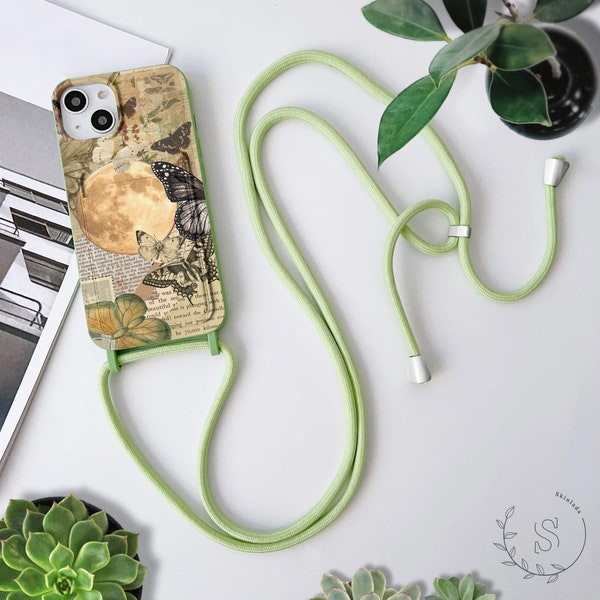 Scrapbook Card holder phone case iPhone 15 14 Pro Max Crossbody iPhone 14 13 Pro IPhone 15 14 Plus IPhone 12 11 IPhone XS Max XR X 8 7 sl499