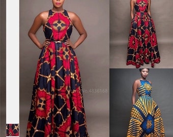 flowing ankara gowns