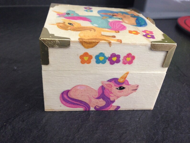 Unicorn Decoupage Box Etsy