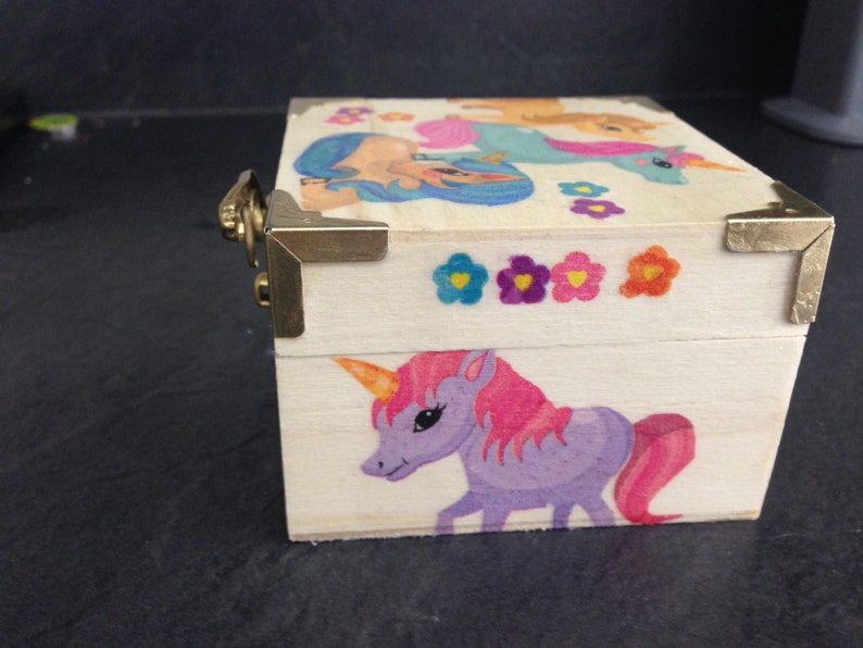 Unicorn Decoupage Box Etsy