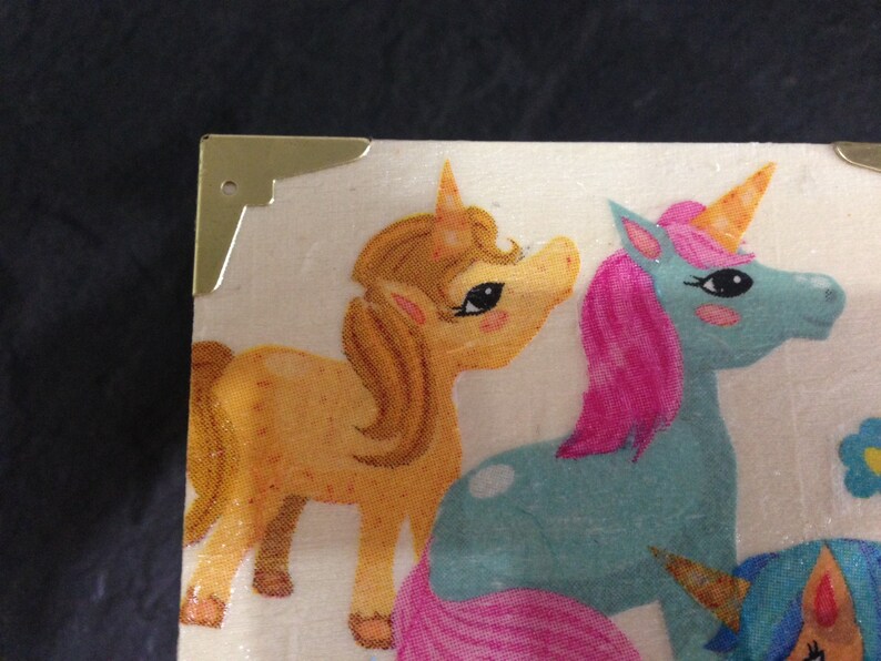 Unicorn Decoupage Box Etsy