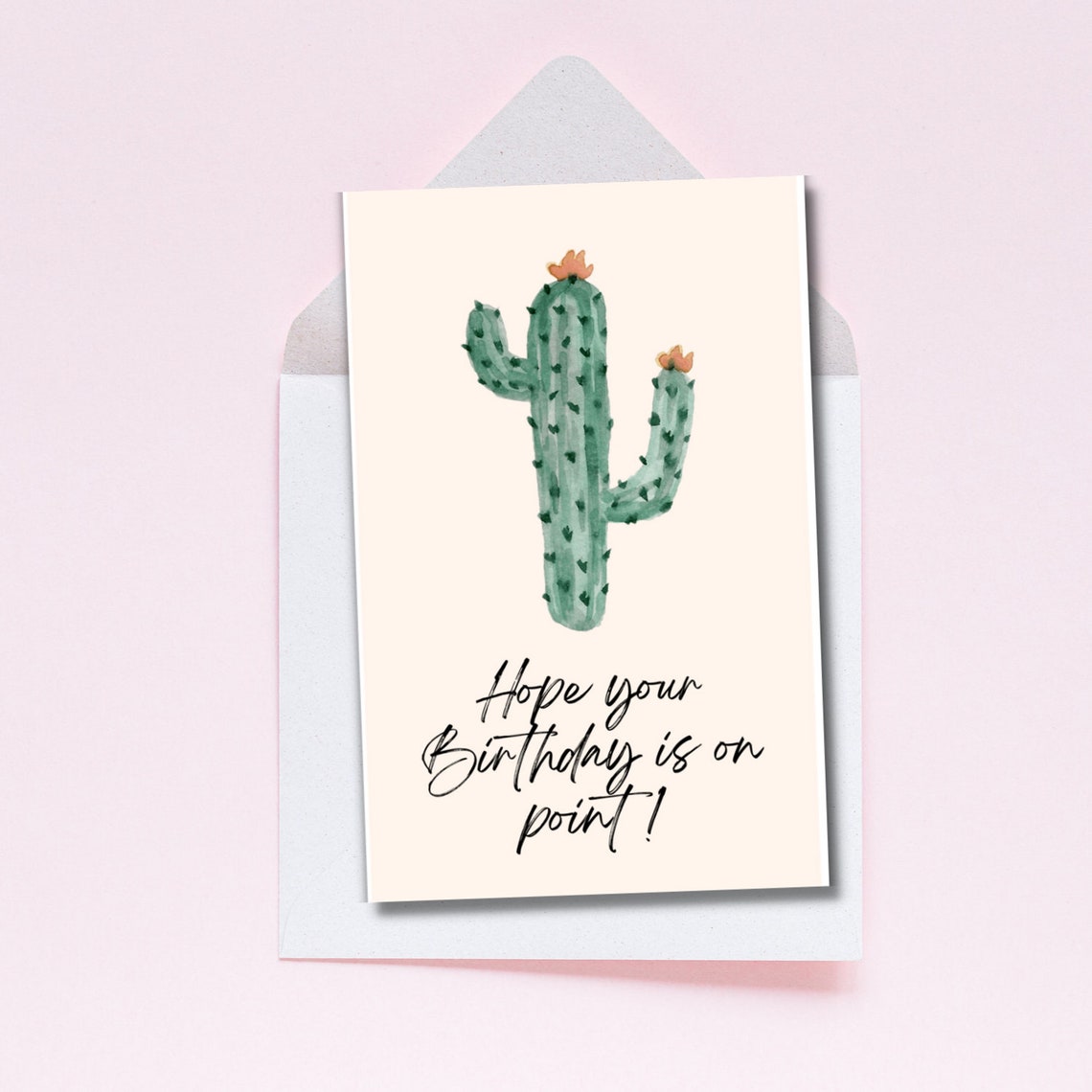 Cactus Birthday Card Printable Birthday Card for Her Best | Etsy