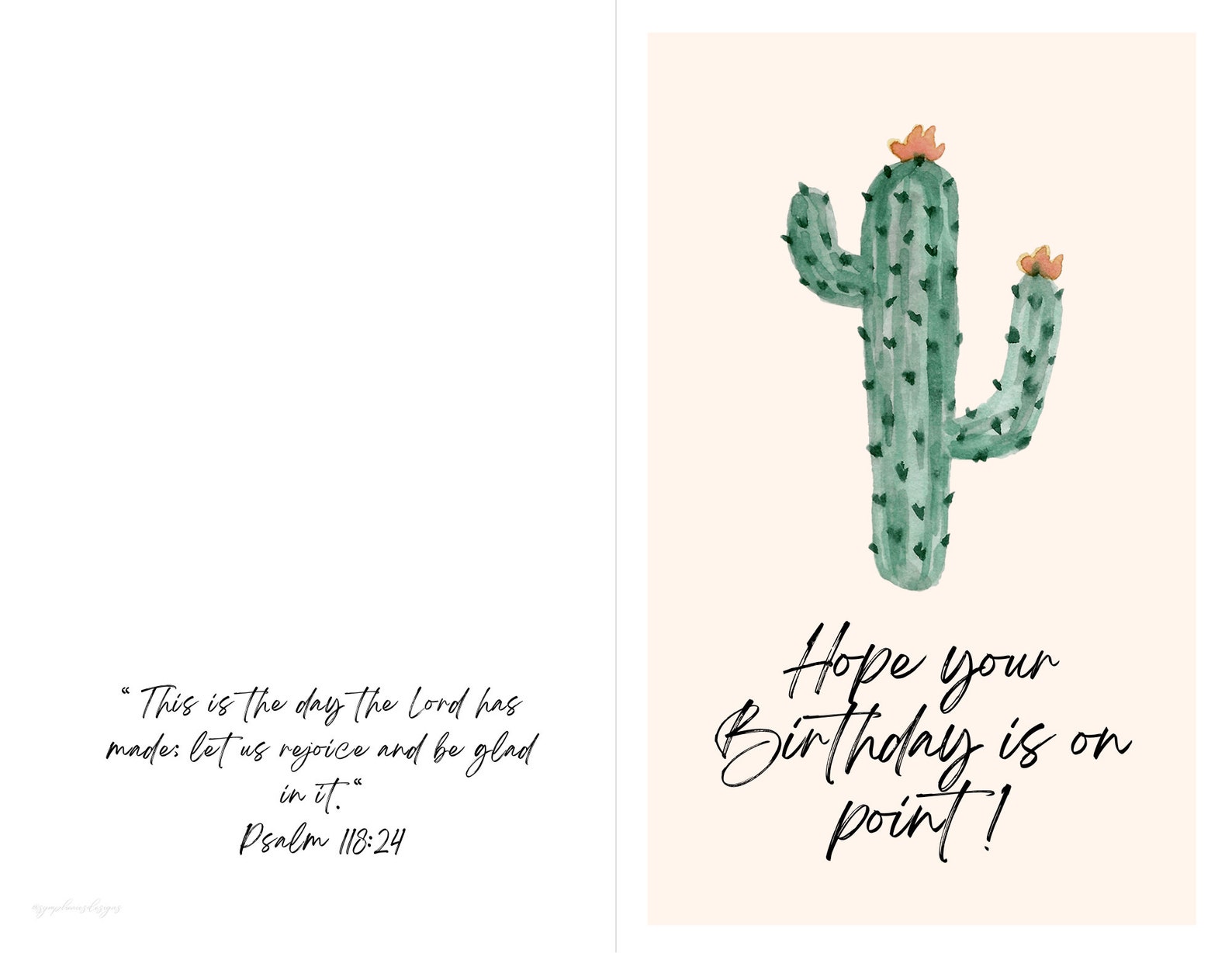 Cactus Birthday Card Printable Birthday Card for Her Best | Etsy